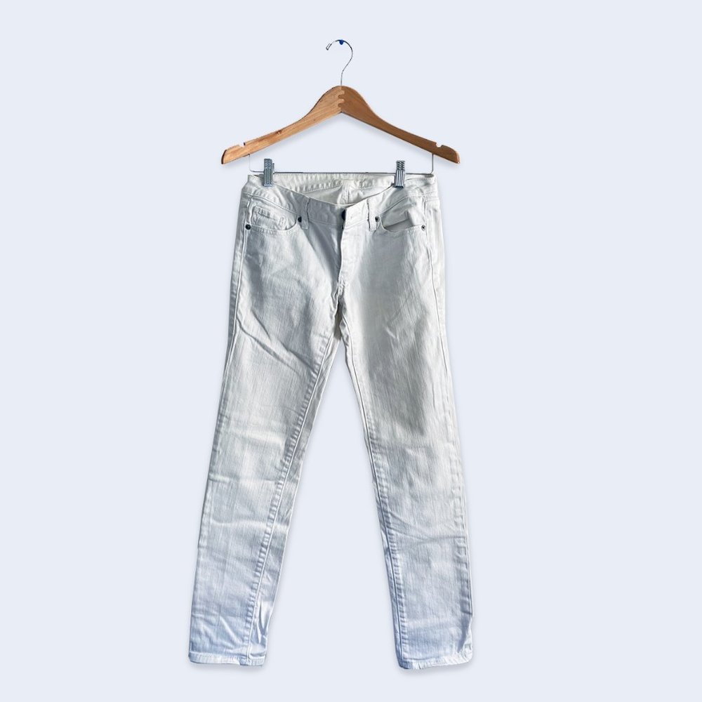 VS Size 2 Reg Length - White Denim Straight Leg